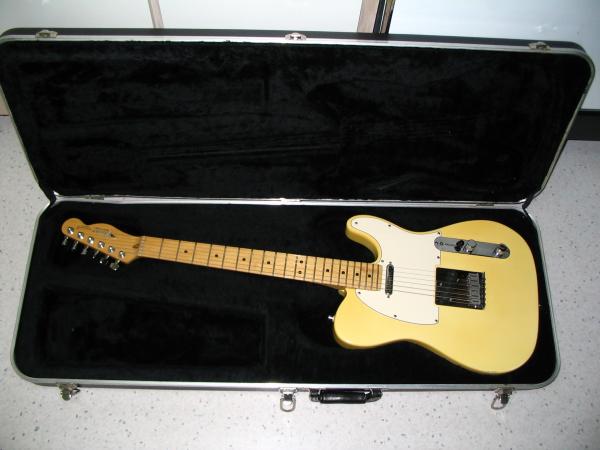 1990 Fender American Telecaster, case and guitar
